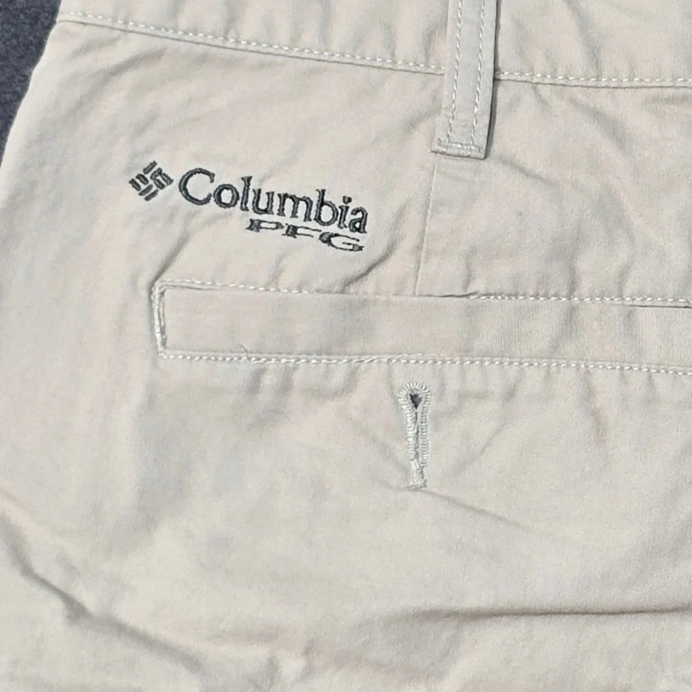 Columbia PFG Khaki Tan LSU‎ Tigers Fan Gear Embroidered Chino Shorts Mens 38